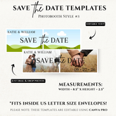 Save the Date Flexible Templates- Photo Strip Style #3