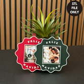 Feliz Navidad Ornament Design - STL File