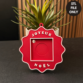 Joyeux Noël Ornament Design - STL File