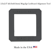 Mag-Jig Cardboard Alignment Tool for 63.5x63.5mm (2.5x2.5") Magnet Maker Machines
