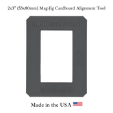 Mag-Jig Cardboard Alignment Tool for 53x80mm (2x3") Magnet Maker Machines