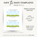Save the Date Flexible Templates- Modern Style #1