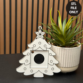 DIY Coloring Christmas Ornament #1 Design 4 Pack - STL File