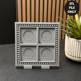 Boho Beaded Frame Design - STL File
