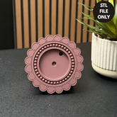Boho Bloom Frame Design - STL File
